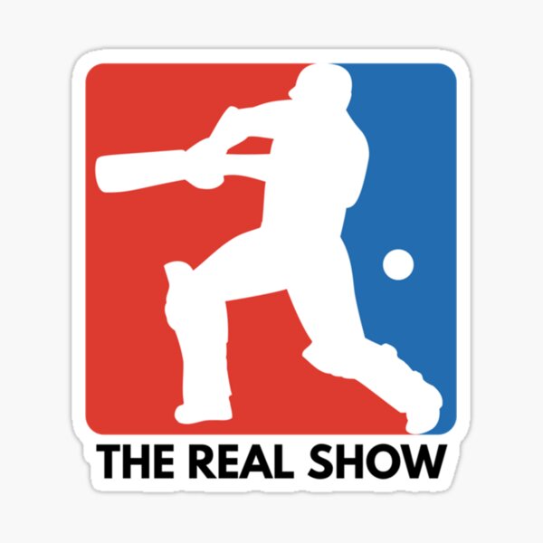Vista previa del artículo con la obra «Cricket, no béisbol, el verdadero espectáculo, logotipo de parodia de la MLB, cricket mundial», diseñado y vendido por D4Biz.