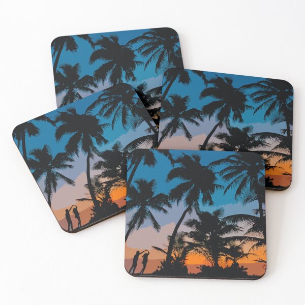 Item preview, lovers under palm trees designed and sold by Lotofus.
