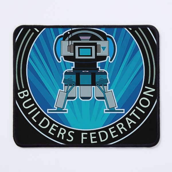 Item preview, No Mans Sky Pan-Galactic Builders Federation badge - blue designed and sold by jennycaisipe.