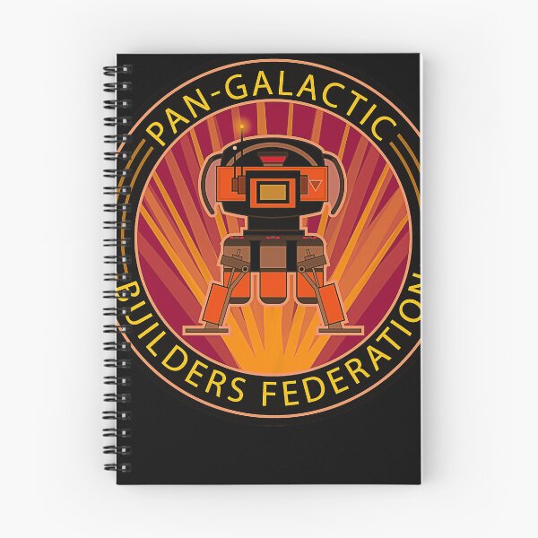 Item preview, No Mans Sky  Pan-Galactic Builders Federation badge - red designed and sold by jennycaisipe.