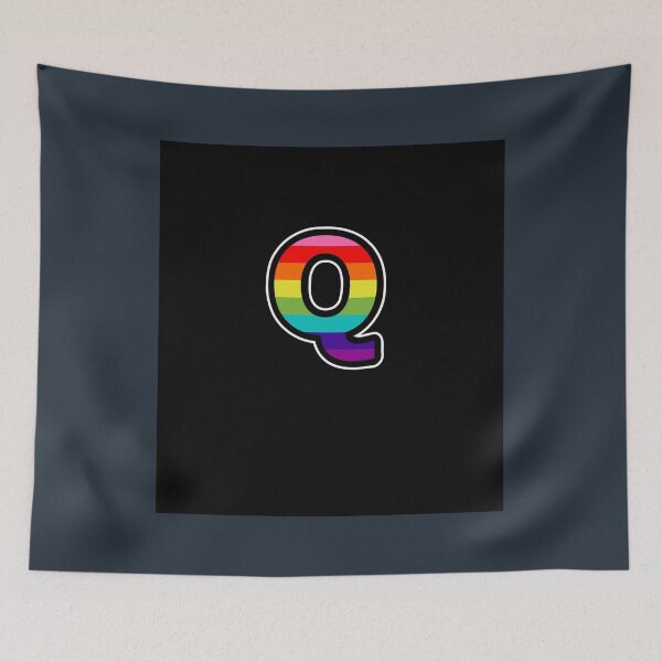 Item preview, Big Queer Q in LGBTQIA Pride Flag Colors470 designed and sold by LoiLErr.