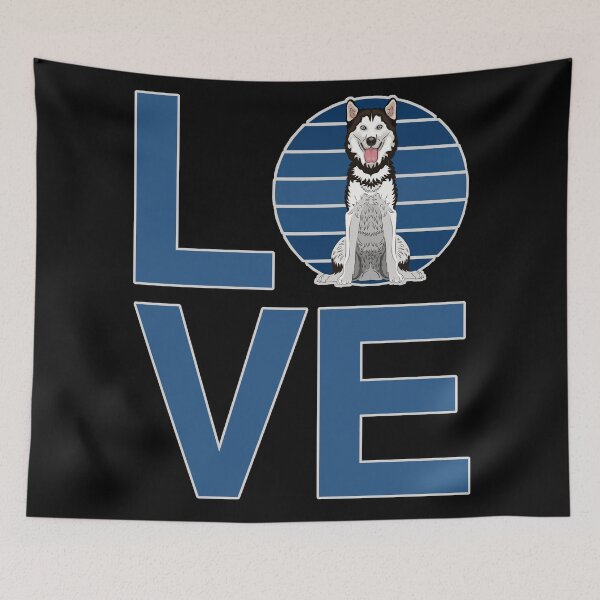 Item preview, I Love huskies designed and sold by SidTastic .