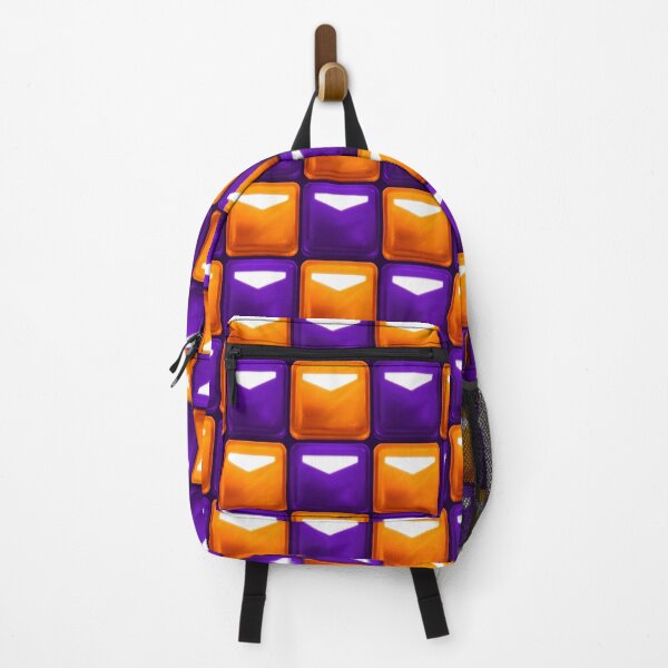 Item preview, Beat Saber Block Pattern 2022 - Burnt Orange & Violet Purple designed and sold by JessySketches.