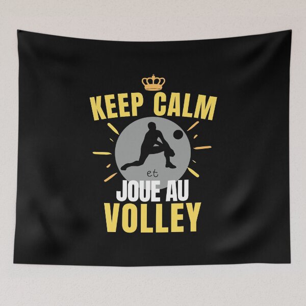 Item preview, funny volleyball man - keep calm and play volleyball designed and sold by RomualdGR.