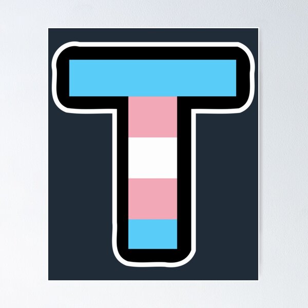 Item preview, Big Trans T in LGBTQIA Pride Flag Colors599 designed and sold by LeerSiun.