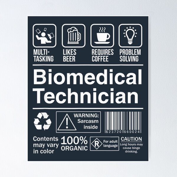 Artikel-Vorschau von Biomedizintechniker Lustige Beschreibung Label17, designt und verkauft von LeerSiun.