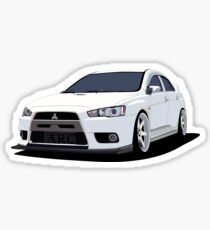 Mitsubishi Lancer Evolution X CarToon Sticker