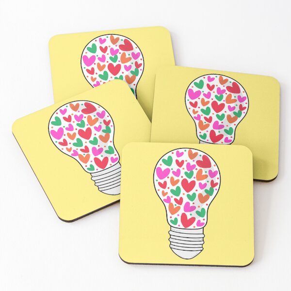 Item preview, Light bulb full of hearts │ Jar of lovely hearts │mason jar with love hearts │cute mason jar with lovely hearts designed and sold by Smartmerch99.