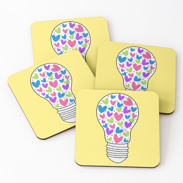 Item preview, Light bulb full of hearts │ Jar of lovely hearts │mason jar with love hearts │cute mason jar with lovely hearts designed and sold by Smartmerch99.