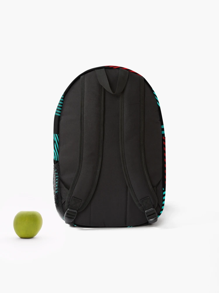 Thumbnail 2 of 3, Backpack, Multicolor Triangle Pattern designed and sold by risingrocket.