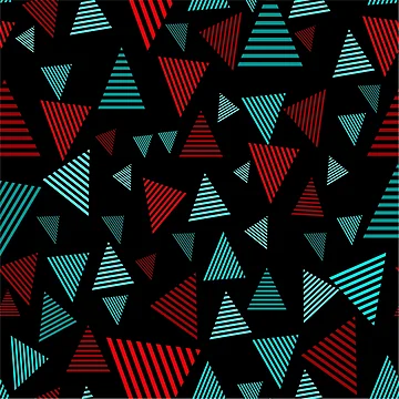 Artwork thumbnail, Multicolor Triangle Pattern by risingrocket
