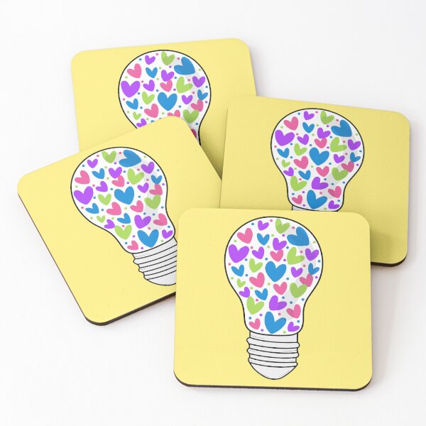 Item preview, Light bulb full of hearts │ Jar of lovely hearts │mason jar with love hearts │cute mason jar with lovely hearts designed and sold by Smartmerch99.