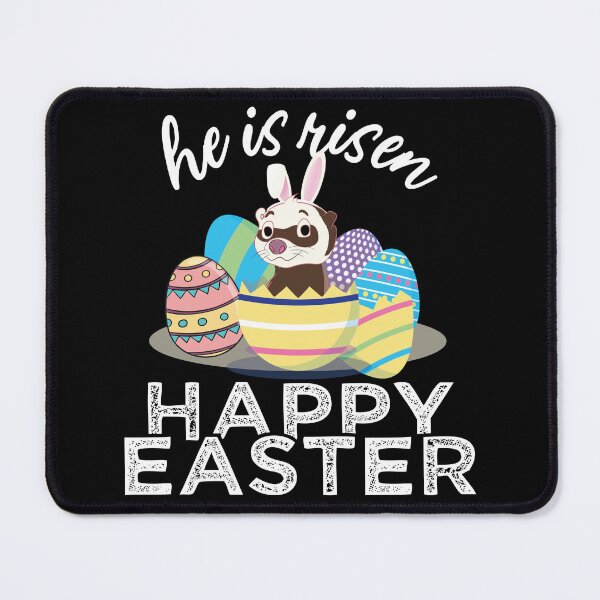 Item preview, Cute Ferret Bunny Ears Easter Egg Hunt Risen designed and sold by alltheprints.