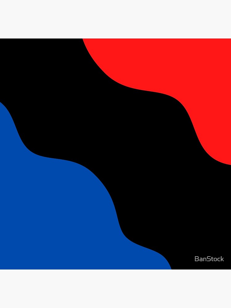 "Black, red and blue mixed design " Poster for Sale by BanStock Redbubble