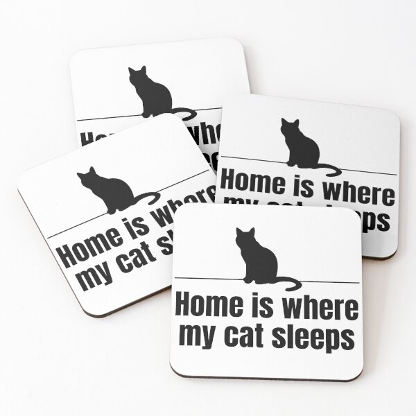 Item preview, Home is where my cat sleeps designed and sold by TaxiFraise.