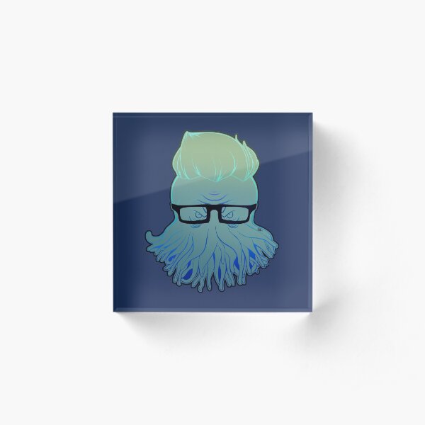 Hipster Cthulhu. Version 0 Acrylic Block