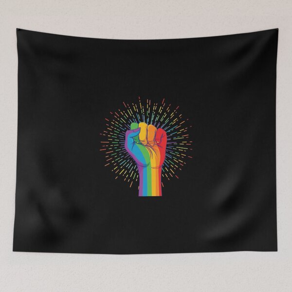 Item preview, pride allyship hand rainbow, allyship color designed and sold by ElliottKiti.