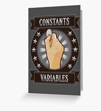 Constants & Variables Greeting Card