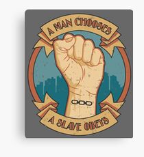 A Slave Obeys Canvas Print