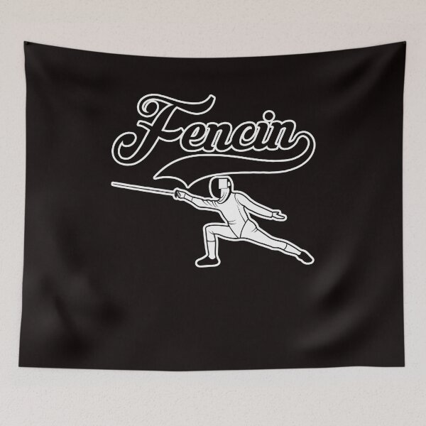Item preview, Fence Fencing Fencer Sports Duel Rapier Saber Epee Sports designed and sold by TomGiantDesigns.
