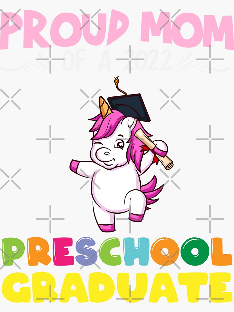 Pegatina Graduación De Pre K Proud Mom 2022 Graduado De Preescolar De Anziehend Redbubble 4404