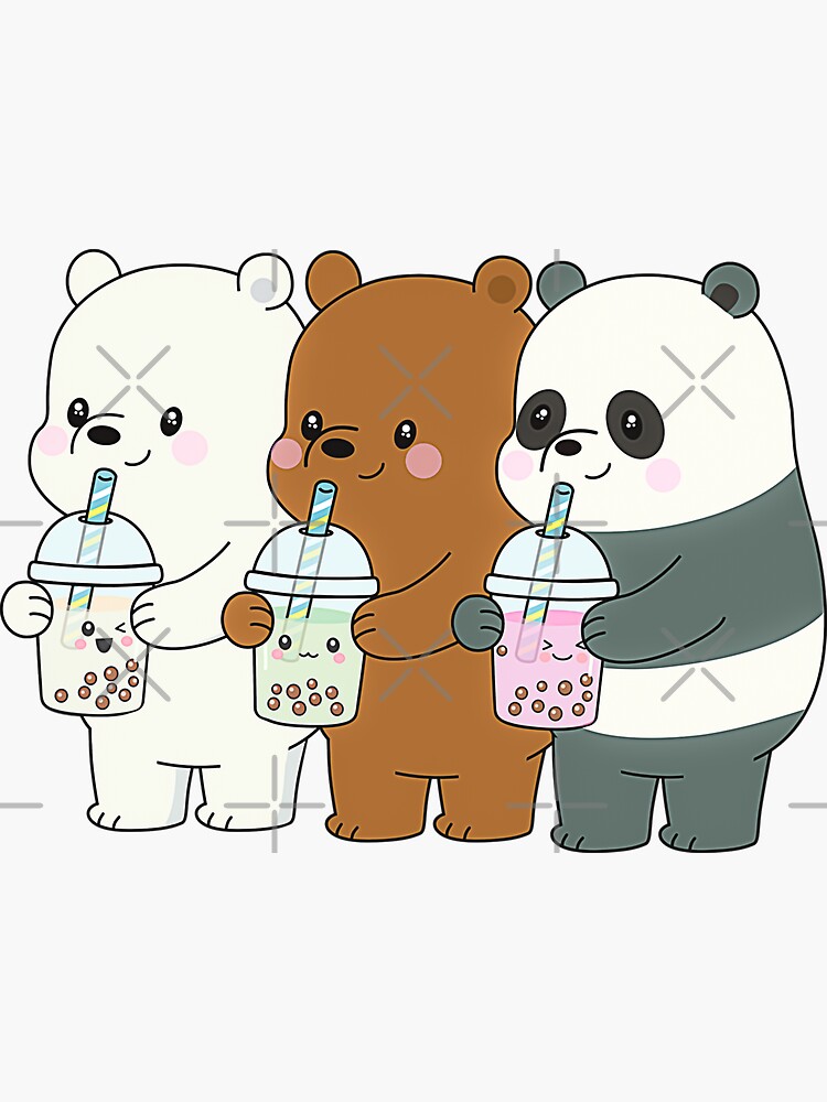 We Bare Bears Free Bears Sticker  Bare bears, We bare bears wallpapers, We  bare bears