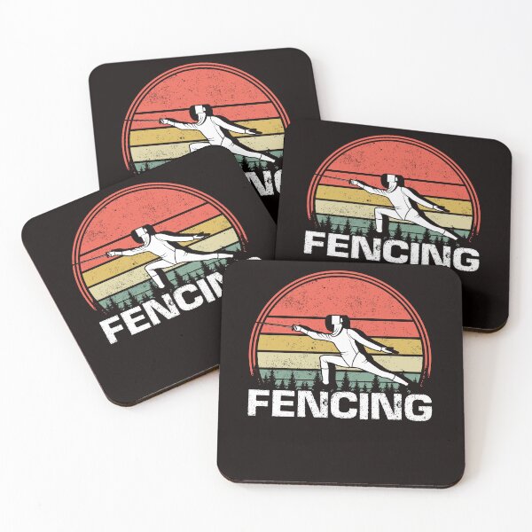 Artikelvorschau, Vintage Fechter Retro Fechten Sport Duell Kampf Säbel Rapier entworfen und verkauft von TomGiantDesigns.