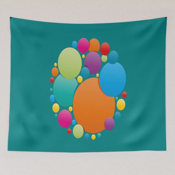 Item preview, Color geometric shapes art designed and sold by artdragongift 15.