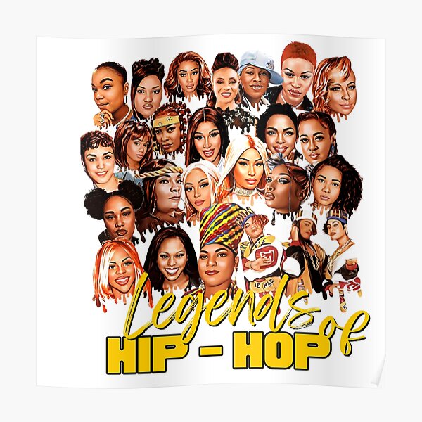 "Legends of Hip Hop Illustration Portrait ©Music Motivation Women of