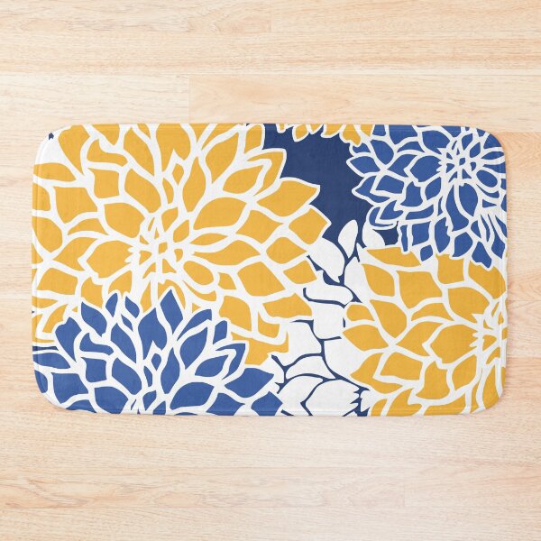 Artikelvorschau, Flower Blooms, Blue and Yellow entworfen und verkauft von meggydesigns.