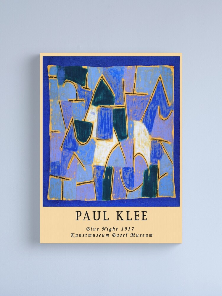 Remixed Blue night painting by Paul Klee Bauhaus, Geometry