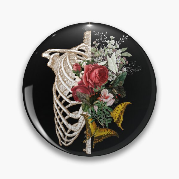 Item preview, Floral human rib cage, ribcage designed and sold by Preslava Genova.