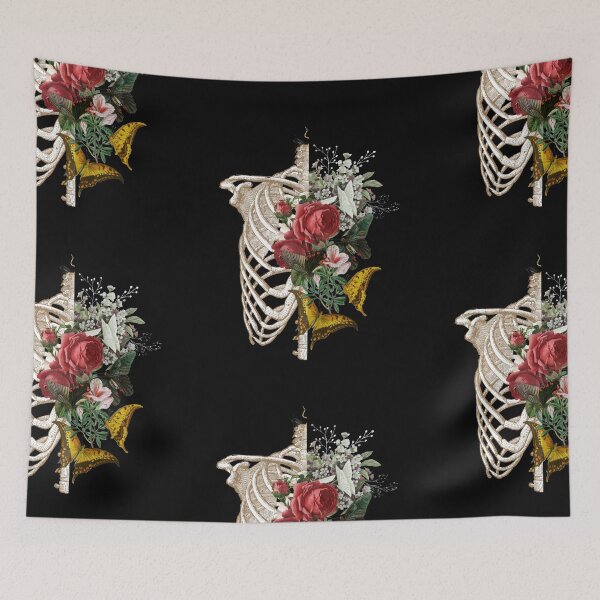 Item preview, Floral human rib cage, ribcage designed and sold by Preslava Genova.