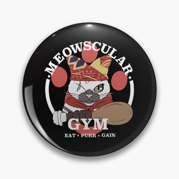 Item preview, Meowscular Gym Fitted designed and sold by LasSrick73.