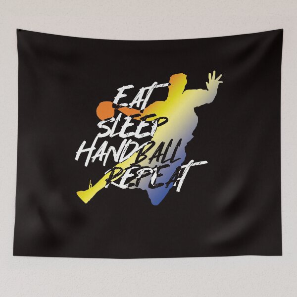 Item preview, Eat Sleep Handball Player Handballer Ball Sports Team Coach designed and sold by TomGiantDesigns.