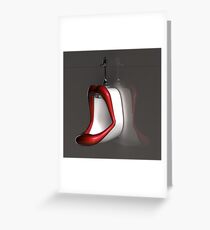 Lippen Urinal Grußkarte