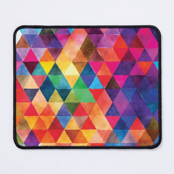 Item preview, Watercolor Triangles Pattern Bright Colors designed and sold by junkydotcom.