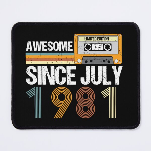 Item preview, Awesome Since July 1981 | 41th Birthday | Vintage July 1981 designed and sold by AMINE ★★★★★.