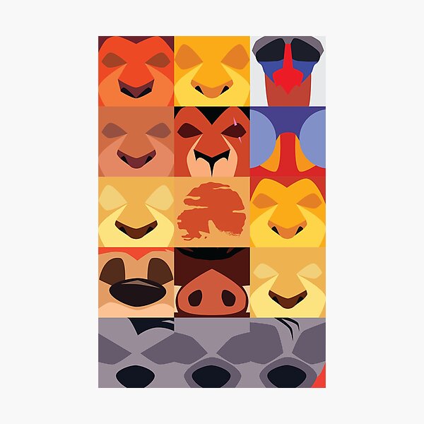 Minimalist TLK icons Photographic Print