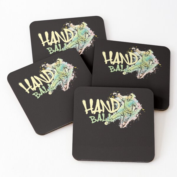 Item preview, Handball Player Abstract Handballer Ball Sports Team Coach designed and sold by TomGiantDesigns.