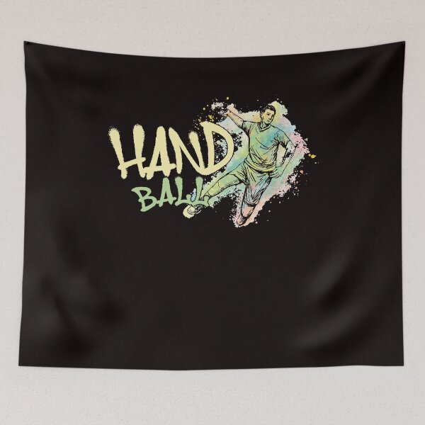 Item preview, Handball Player Abstract Handballer Ball Sports Team Coach designed and sold by TomGiantDesigns.