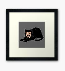 Vlad the Cat (Gray) Framed Print