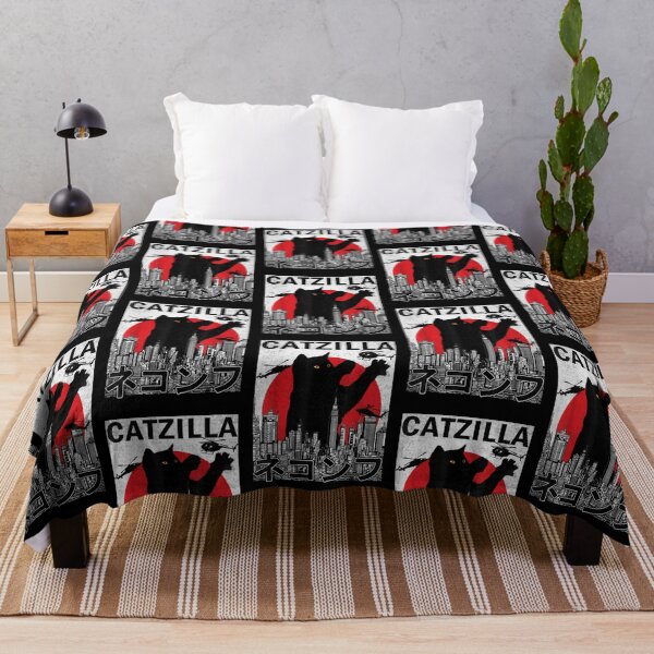 Item preview, Catzilla Japanese Vintage Sunset Style Cat Kitten Lover T-Shirt-2400 designed and sold by GerardMartos.