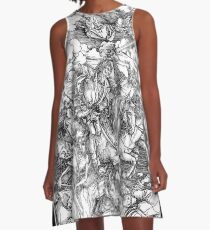 APOCALYPSE, Durer, Revelation, 4 Horsemen, Four Riders, A-Line Dress