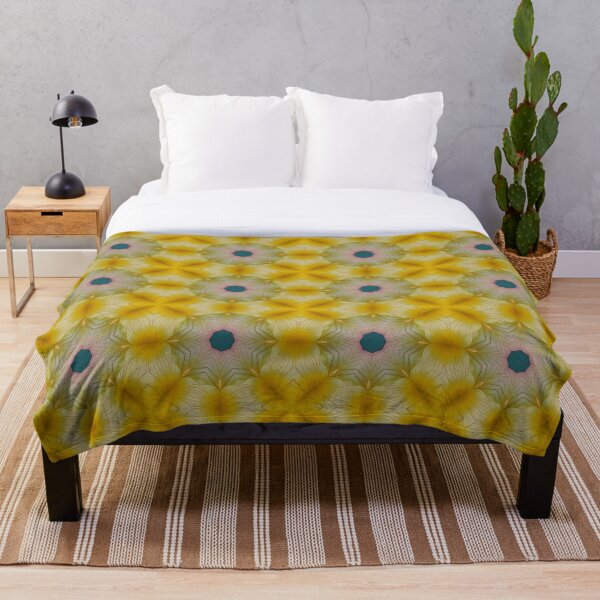 Item preview, Yellow, Blue and White MidMod Flower Pattern | Romulea Pilosa 1.5 designed and sold by FRLF.