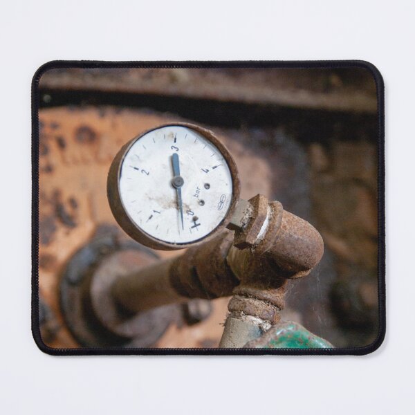 Item preview, Broken gauge on rusted pipe designed and sold by Marc Molenaar.