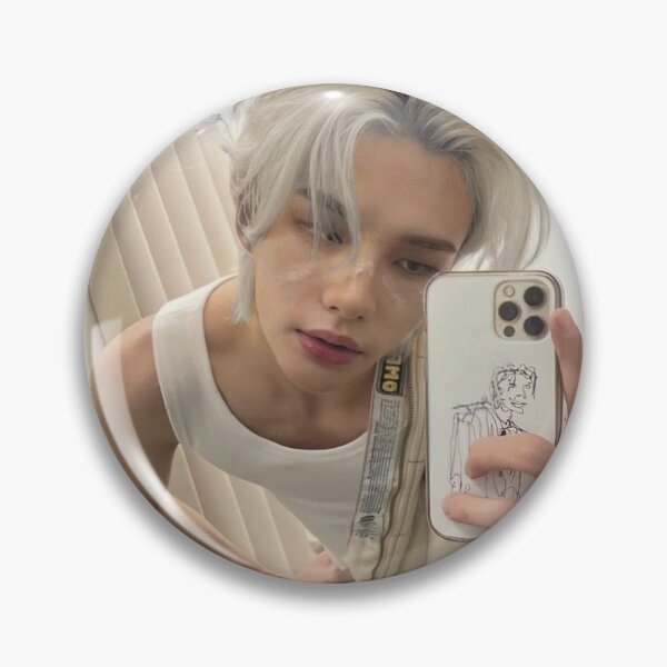 Item preview, Hyunjin Stray Kids hot selca sticker designed and sold by vexiola.