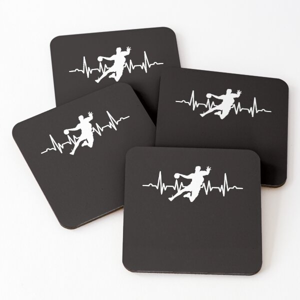 Item preview, Handball Player Heartbeat Handballer Ball Sports Team Coach designed and sold by TomGiantDesigns.