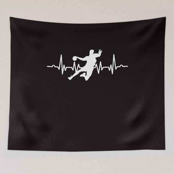 Item preview, Handball Player Heartbeat Handballer Ball Sports Team Coach designed and sold by TomGiantDesigns.