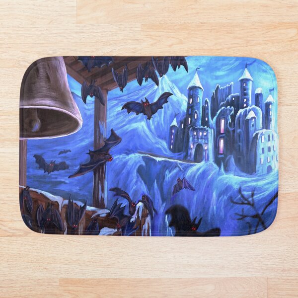 Item preview, The Spooky Castle Winter Digital Illustration designed and sold by TAGartShop.